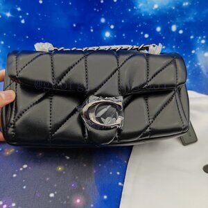 Coach Tabby Shoulder Bag 20 With Quilting black